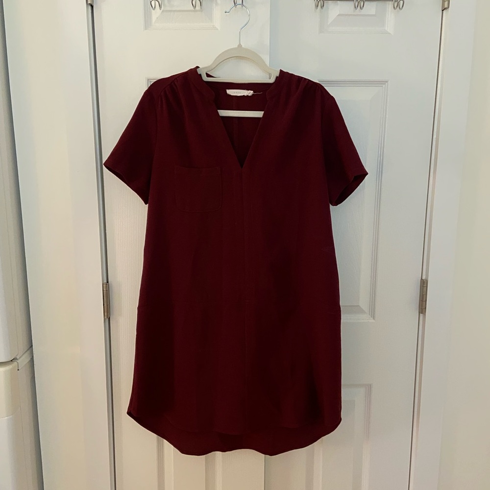 LUSH Shift dress - maroon